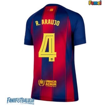 Barcelona Ronald Araujo #4 Tricou Fotbal Replică 2025-26 Femei Acasa